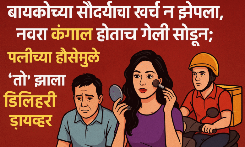 बायकोच्या सौंदर्याचा खर्च न झेपलामुळे नवरा कंगाल झाला, नोकरी गेली आणि पत्नीने सोडून दिलं.